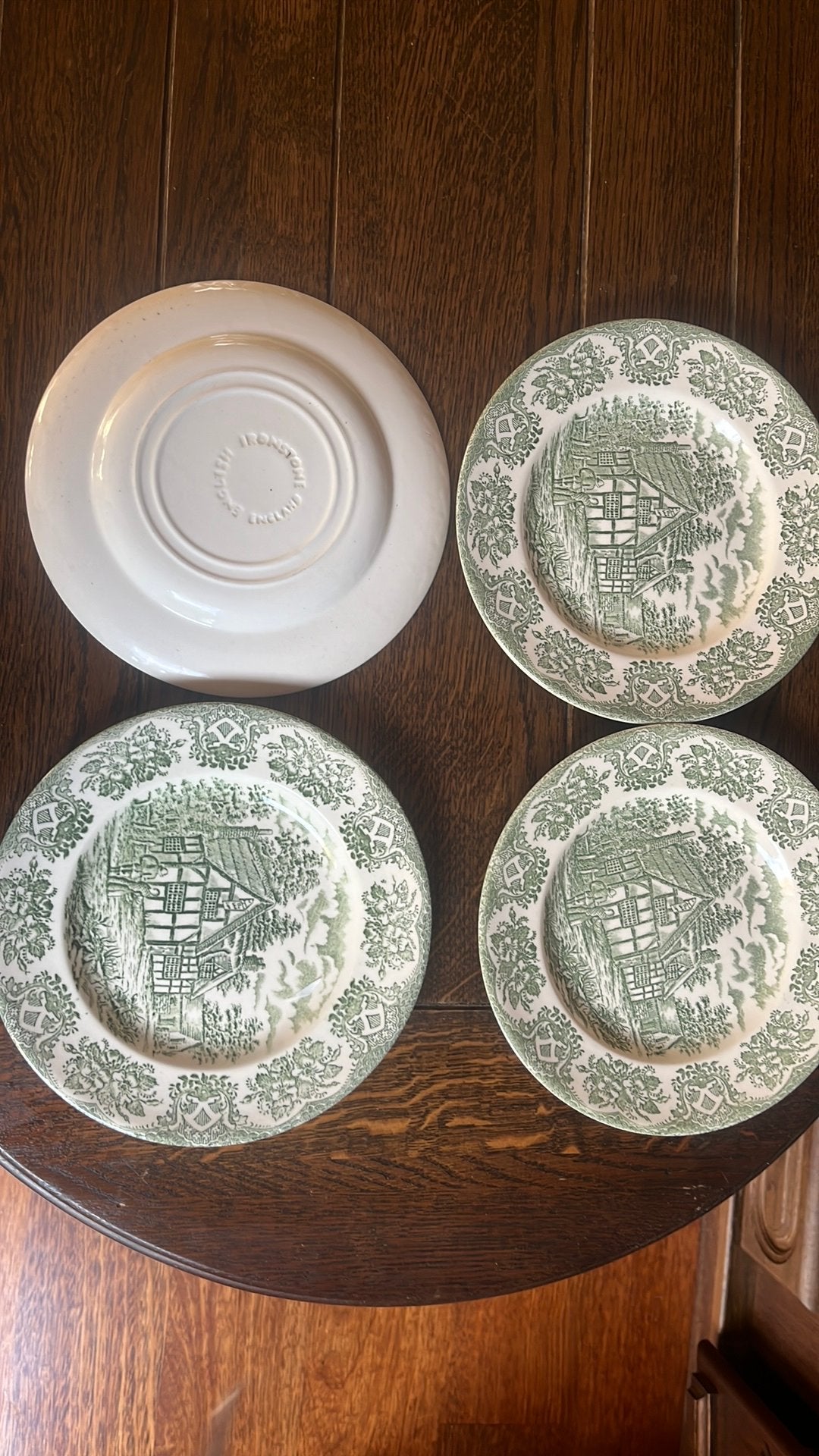 Vintage Borden Old Inns Series English Ironstone (Groen), Ophalen of Verzenden