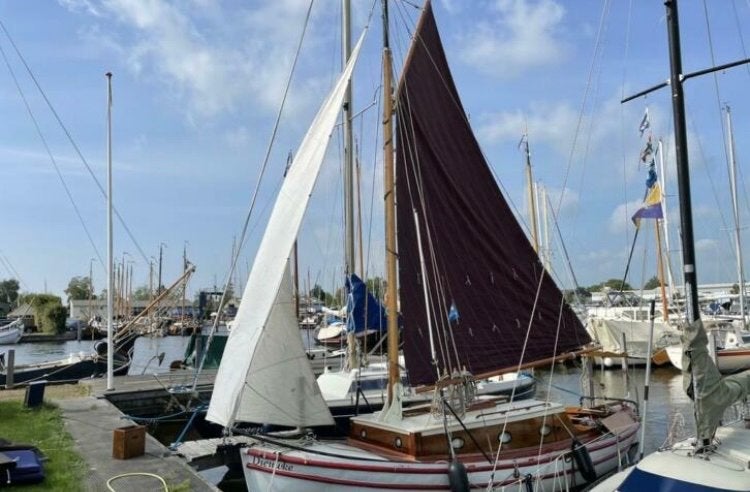 Zeilsloep, reddingssloep, motorsloep, Watersport en Boten, Ophalen, Gebruikt, Hout, Open zeilboot