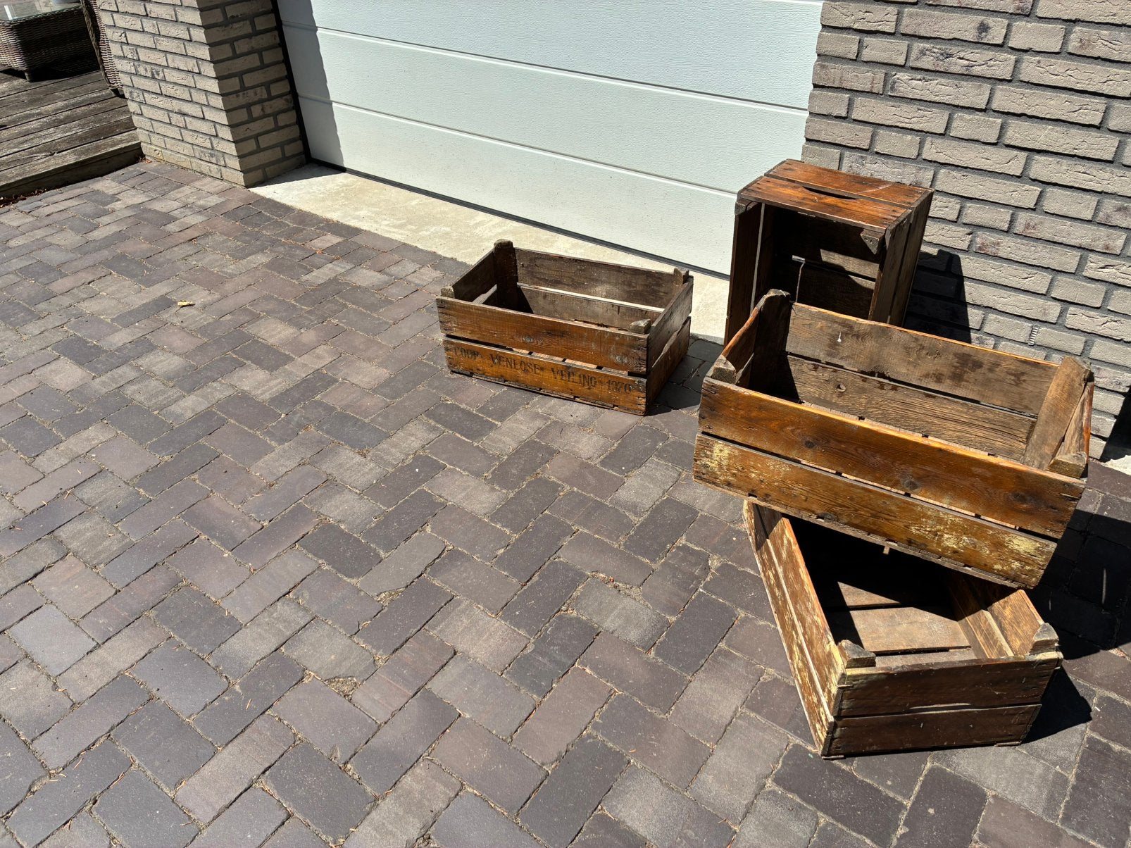 Houten veiling kisten (8), Ophalen, Gebruikt, 50 tot 100 cm, Minder dan 50 cm