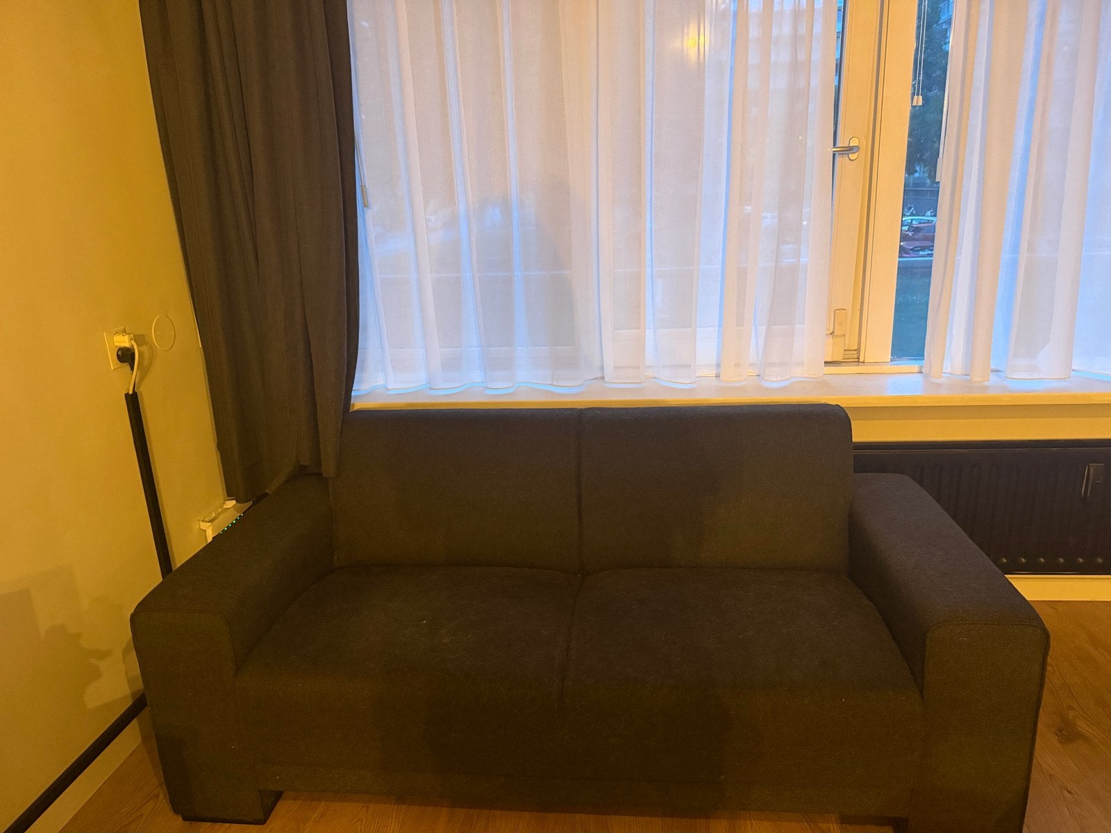 Comfortabele tweepersoonsbank met lichte slijtage, Ophalen, Gebruikt, 150 tot 200 cm, Tweepersoons