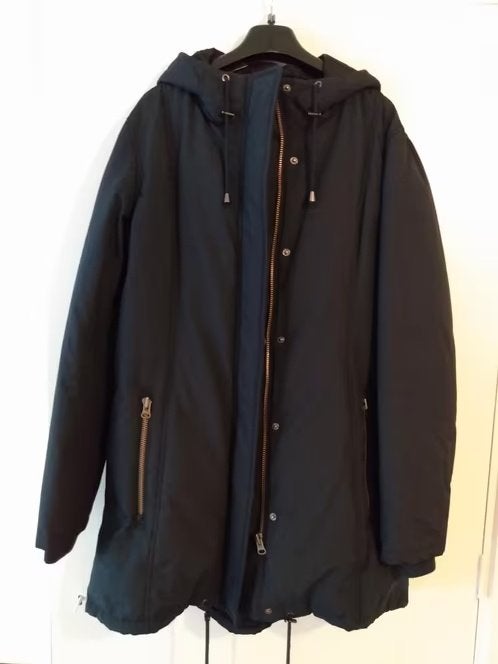 m bij m winterjas, Kleding | Dames, Ophalen of Verzenden, Zo goed als nieuw, Maat 46/48 (XL) of groter, Blauw