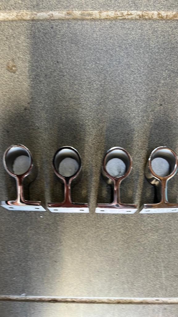 Handreling steunen 4 stuks 22 mm rvs, Ophalen, Nieuw, Drums of Percussie