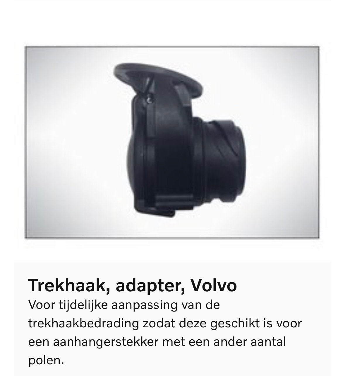 Volvo Trekhaak Adapter - Tijdelijke Aanpassing, Auto-onderdelen, Ophalen of Verzenden, Nieuw