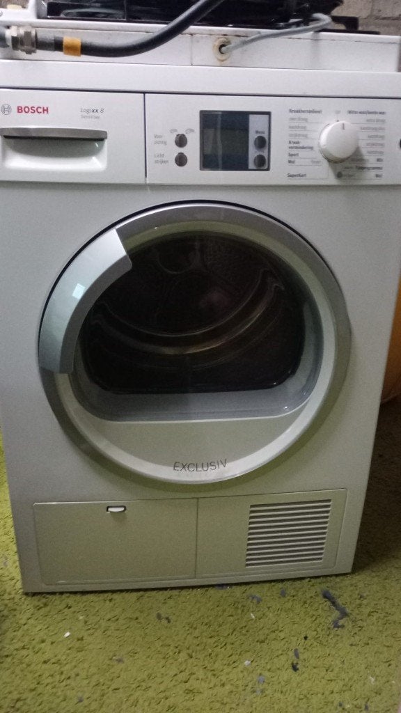 Bosch Logixx 8 Sensitive condensdroger – 8 kg, Ophalen, 6 tot 8 kg, Gebruikt, Minder dan 85 cm