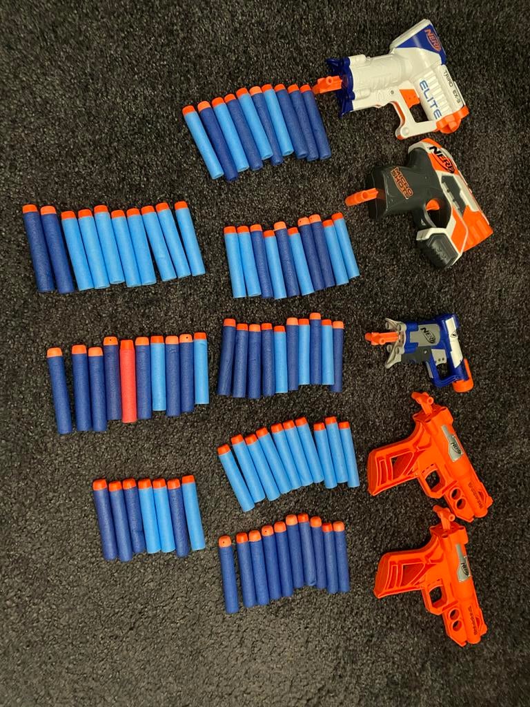 Nerf Blaster Set met Darts - Diverse Modellen, Ophalen of Verzenden, Gebruikt