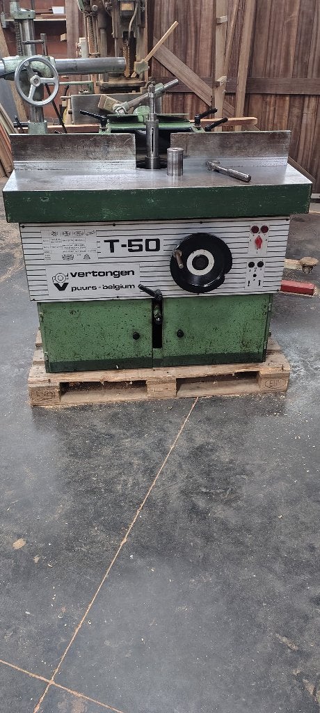 topie Vertongen T50 as gat 50mm met gleuf + aandrijver, Ophalen, Gebruikt, Elektrisch, Sleuvenfrees