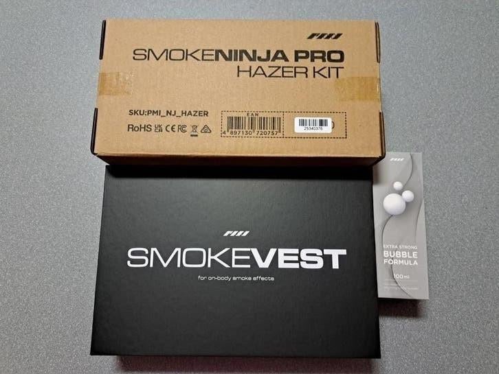 PMI SmokeNinja Pro Hazer Kit, Bubble Formula & Smoke Vest Se, Ophalen of Verzenden, Nieuw