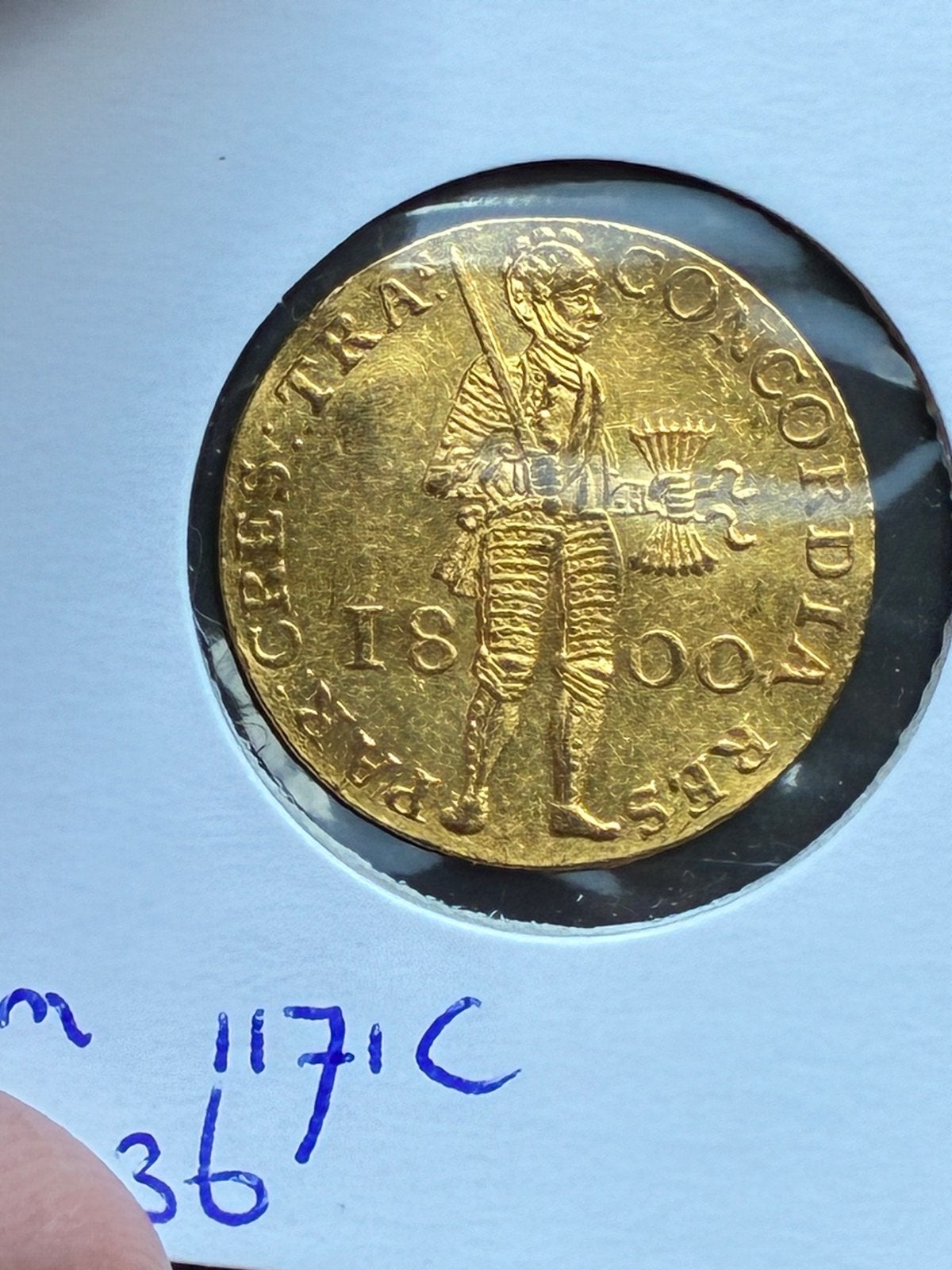 Bataafsche Republiek, gouden dukaat 1800 Utrecht FDC-, Postzegels en Munten, Munten | Nederland, Ophalen of Verzenden, Vóór koninkrijk