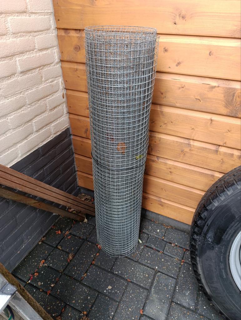 Blokjesgaas op rol – 6 meter – stevig verzinkt gaas, Tuin en Terras, Gaas en Draad, Ophalen, Minder dan 10 meter