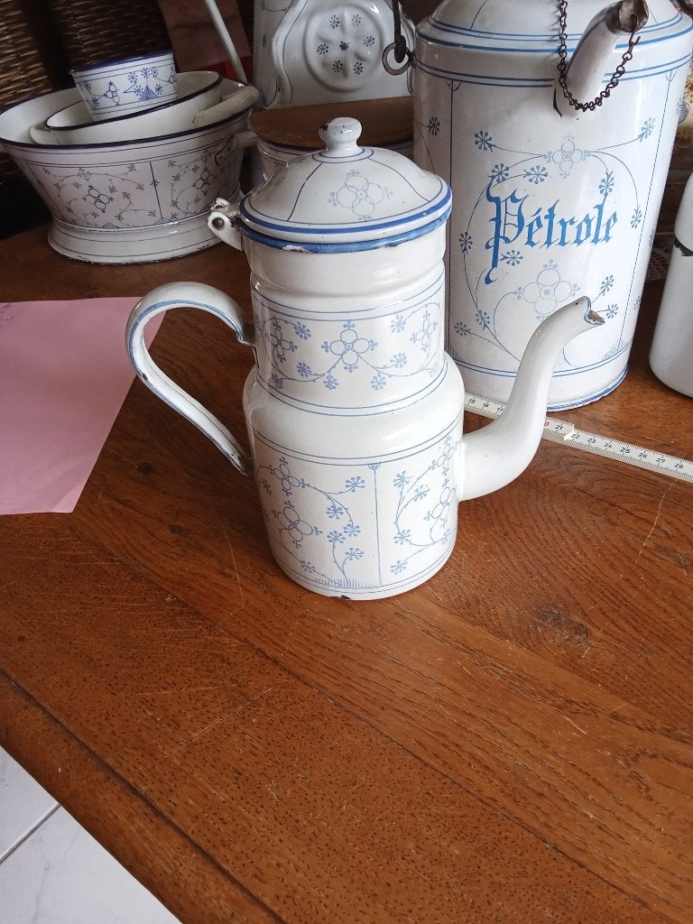 email koffiepot, sax motief, Antiek en Kunst, Ophalen of Verzenden