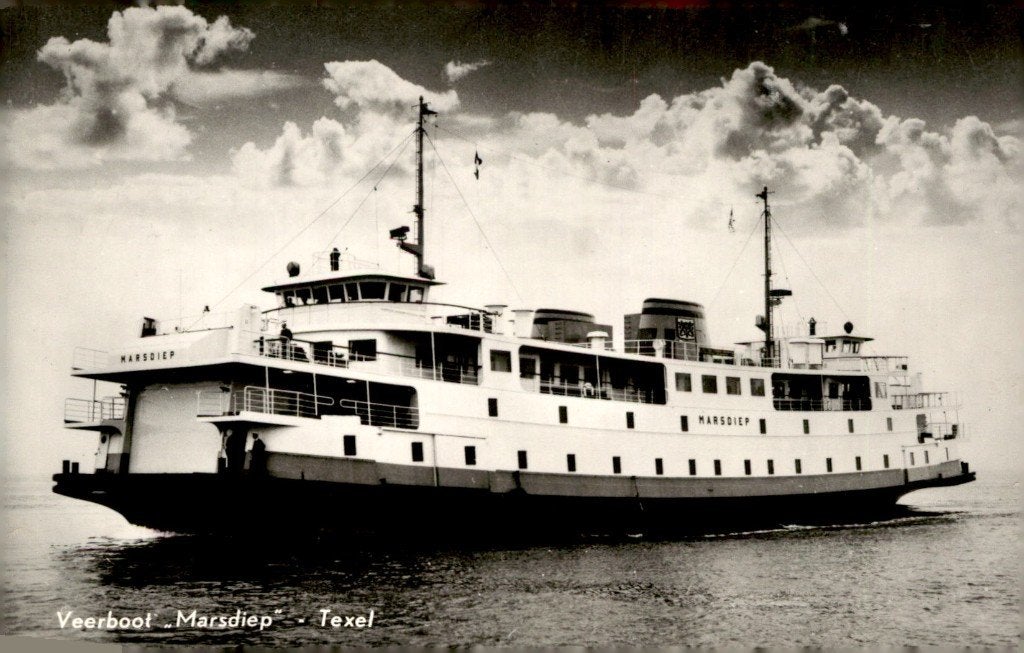 Texel Veerboot Marsdiep # 826, Verzamelen, Ophalen of Verzenden, 1960 tot 1980, Gelopen, Waddeneilanden
