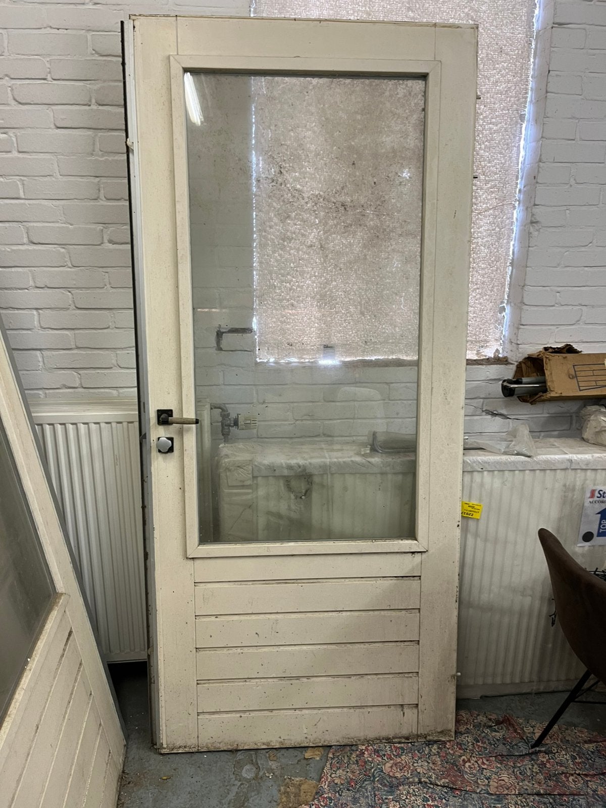 Hardhouten buitendeuren met driepuntssluiting., Doe-het-zelf en Verbouw, Deuren en Horren, Ophalen, Gebruikt, 80 tot 100 cm, Buitendeur