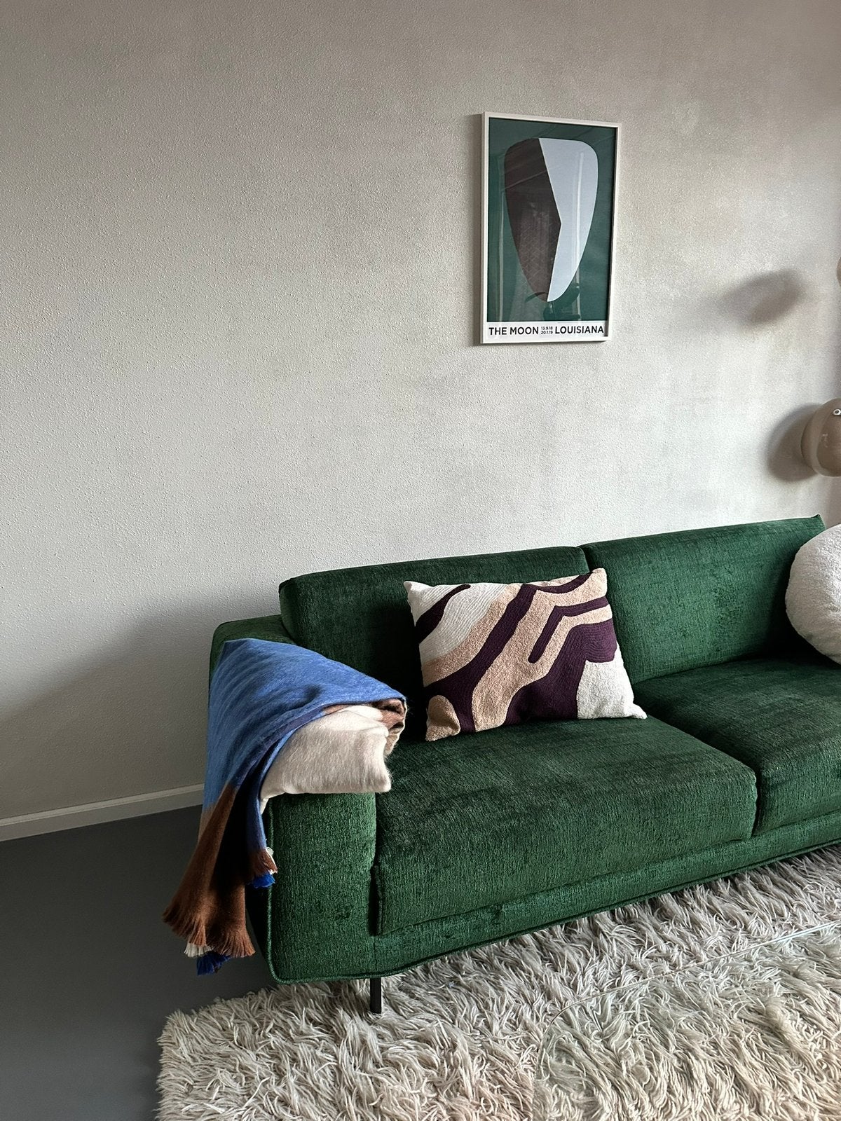 Groene 3-zits bank van ‘Topform’, Huis en Inrichting, Driepersoons, 75 tot 100 cm, Ophalen of Verzenden, Zo goed als nieuw