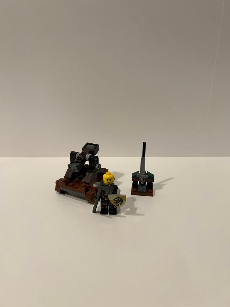 Lego Kingdoms 7950 - Ridder Katapult (mist poppetje), Kinderen en Baby's, Speelgoed | Duplo en Lego, Zo goed als nieuw, Lego, Overige typen