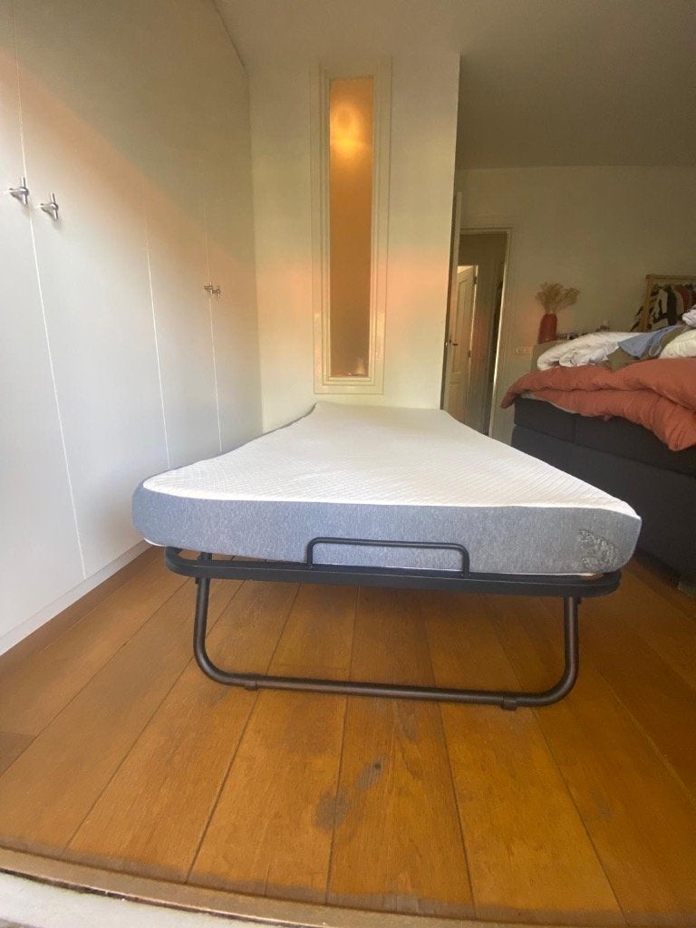 single foldable bed, Ophalen, Verstelbaar, 90 cm, Eenpersoons