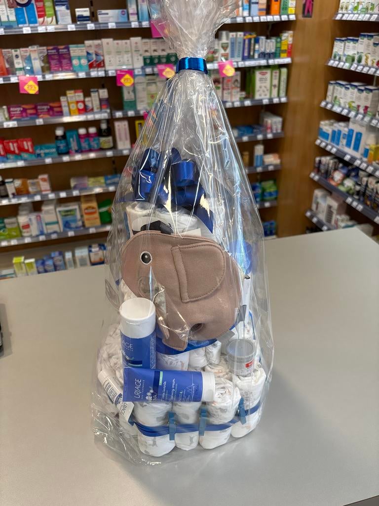 Luiertaart Kraamcadeau met Uriage Crèmes & Sudocrem, Kinderen en Baby's, Kraamcadeaus en Geboorteborden, Ophalen of Verzenden