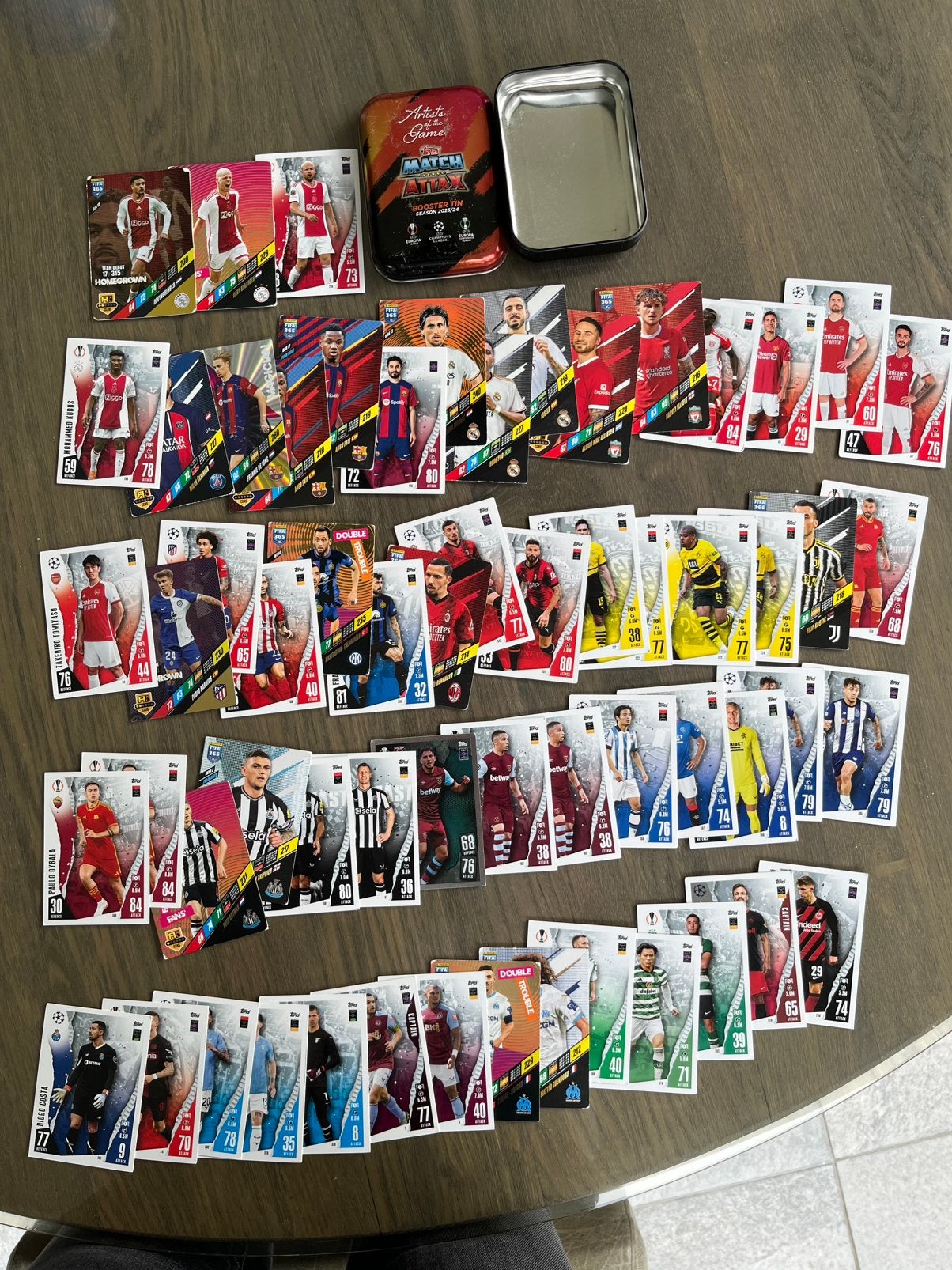 Albums met heel veel Match Attax voetbalplaatjes, Hobby en Vrije tijd, Stickers en Plaatjes, Ophalen of Verzenden, Zo goed als nieuw