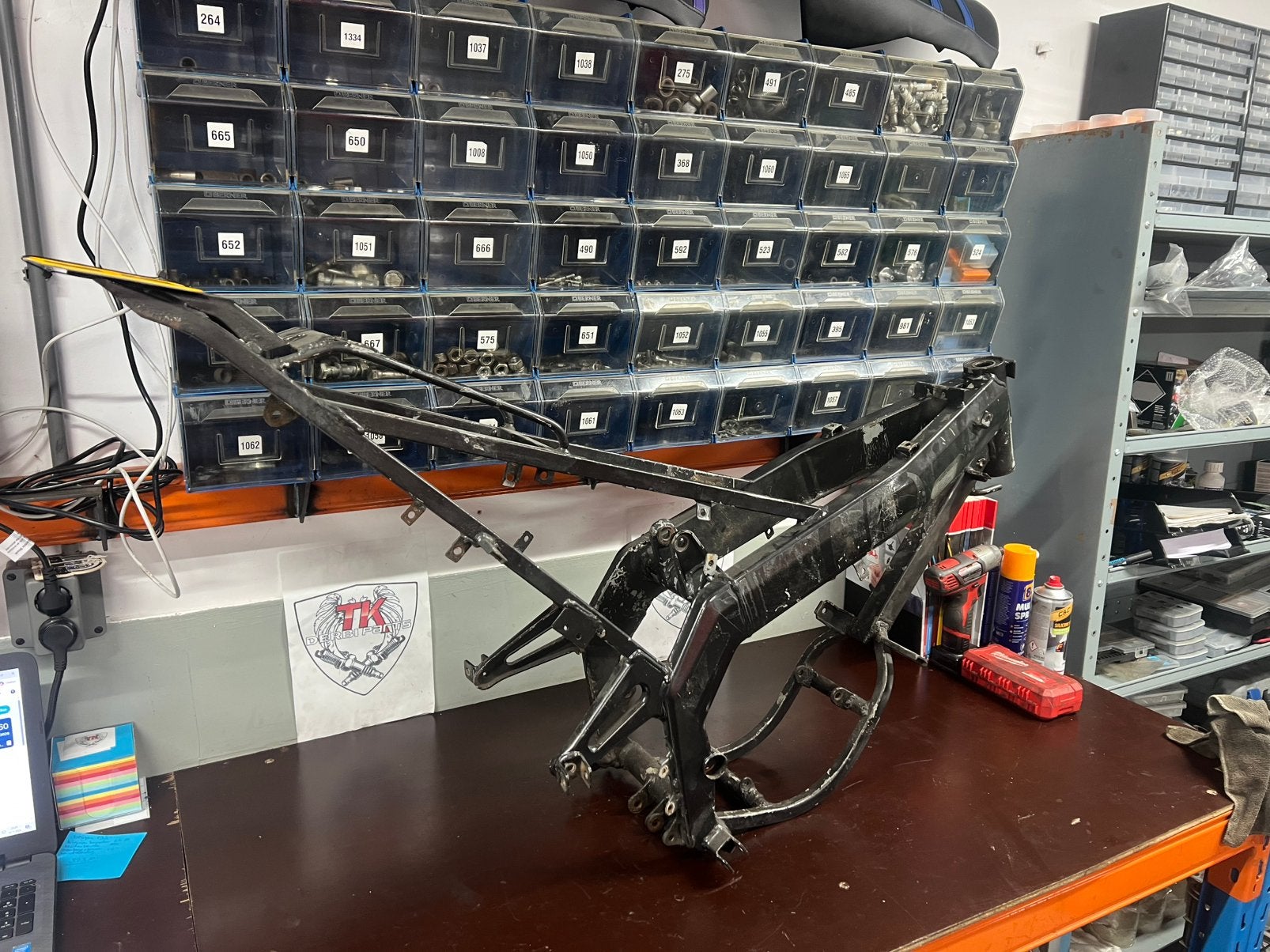 Derbi drd frame zonder wok, Ophalen, Frame, Gebruikt, Derbi