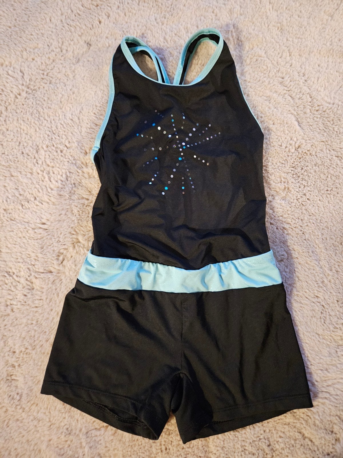 Turnpakje van decathlon, 10 jaar, Sport en Fitness, Turnen, Zwart, Zo goed als nieuw, Turnpak(je), Kindermaat 122 t/m 140