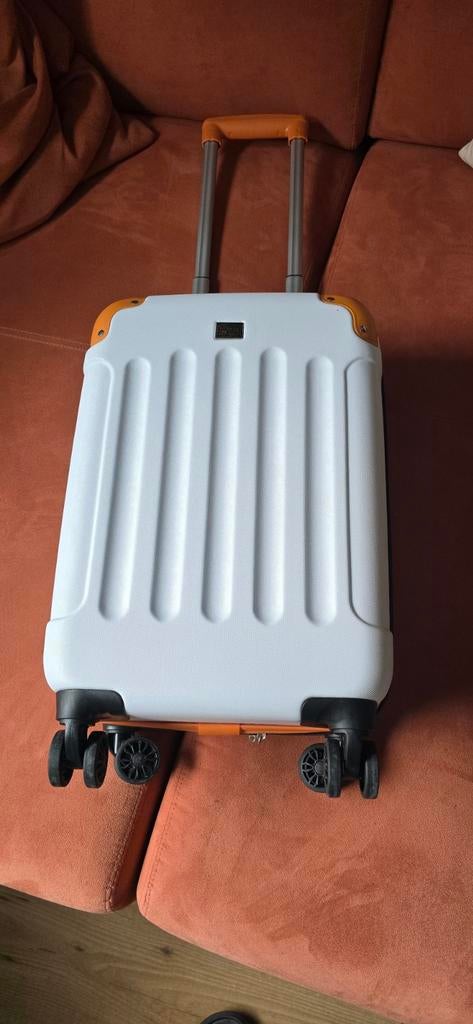 Handbagage trolley Postcode Loterij, 40 tot 60 cm, Wieltjes, 20 tot 30 cm, Wit