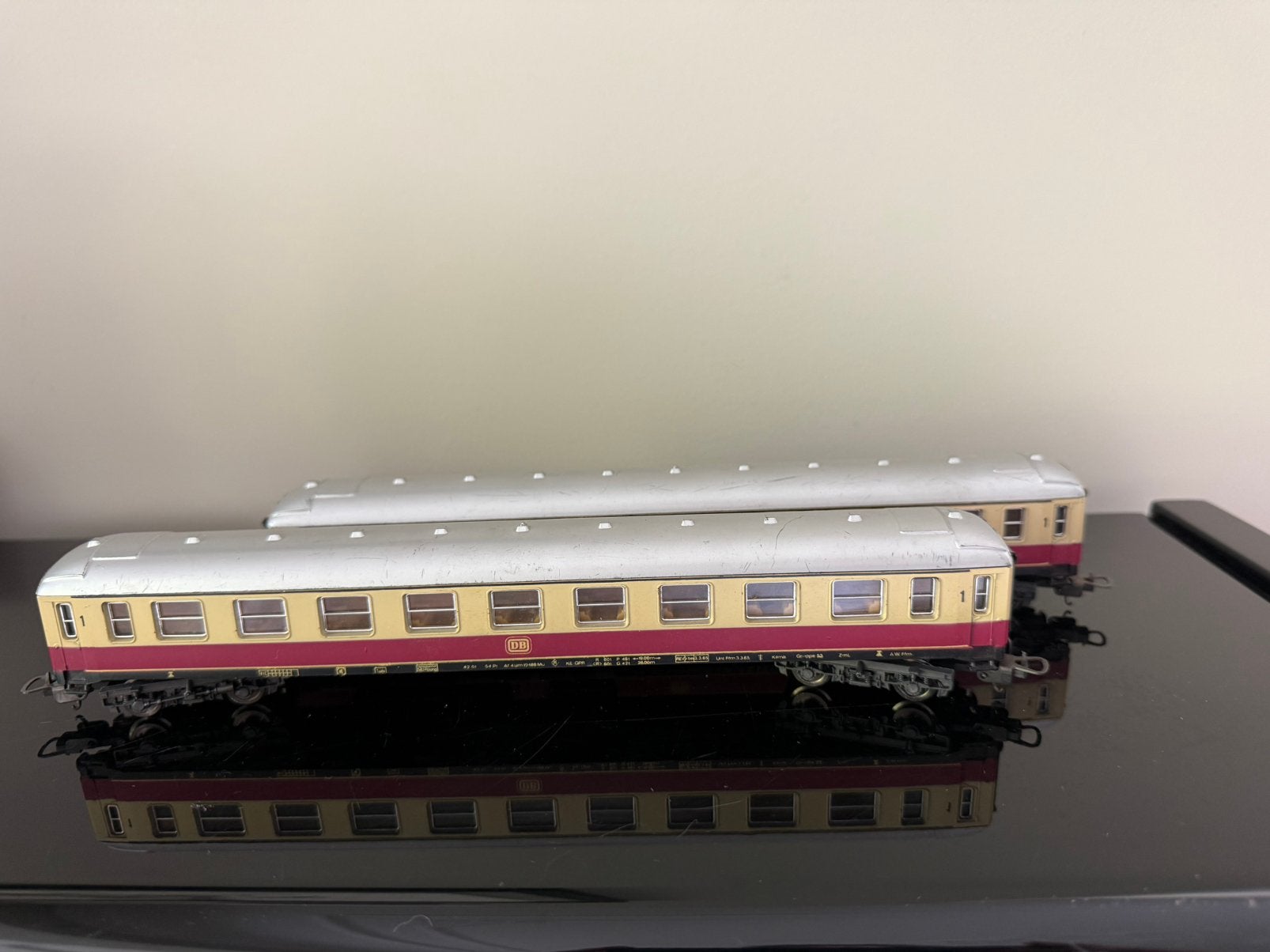 Lima DB Personenwagons - Set van 2, Hobby en Vrije tijd, Modeltreinen | H0, Gebruikt, Gelijkstroom, Wagon, Ophalen of Verzenden