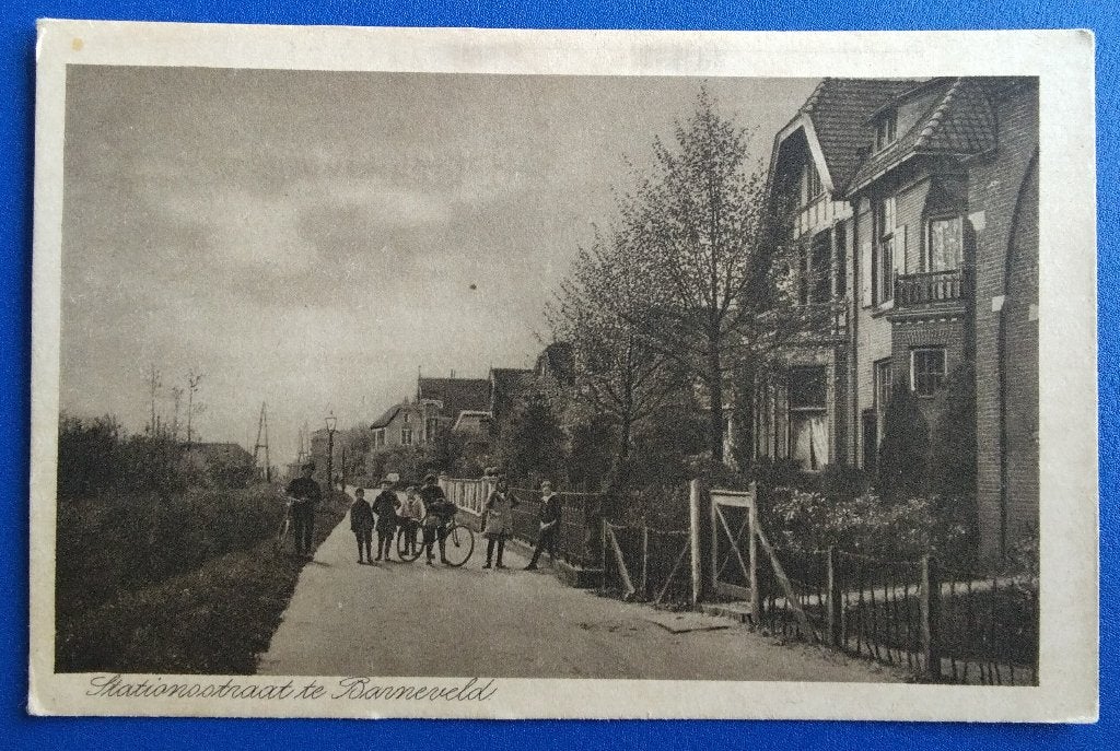 Barneveld, Stationstraat. Klf, Verzenden, 1920 tot 1940, Ongelopen, Gelderland