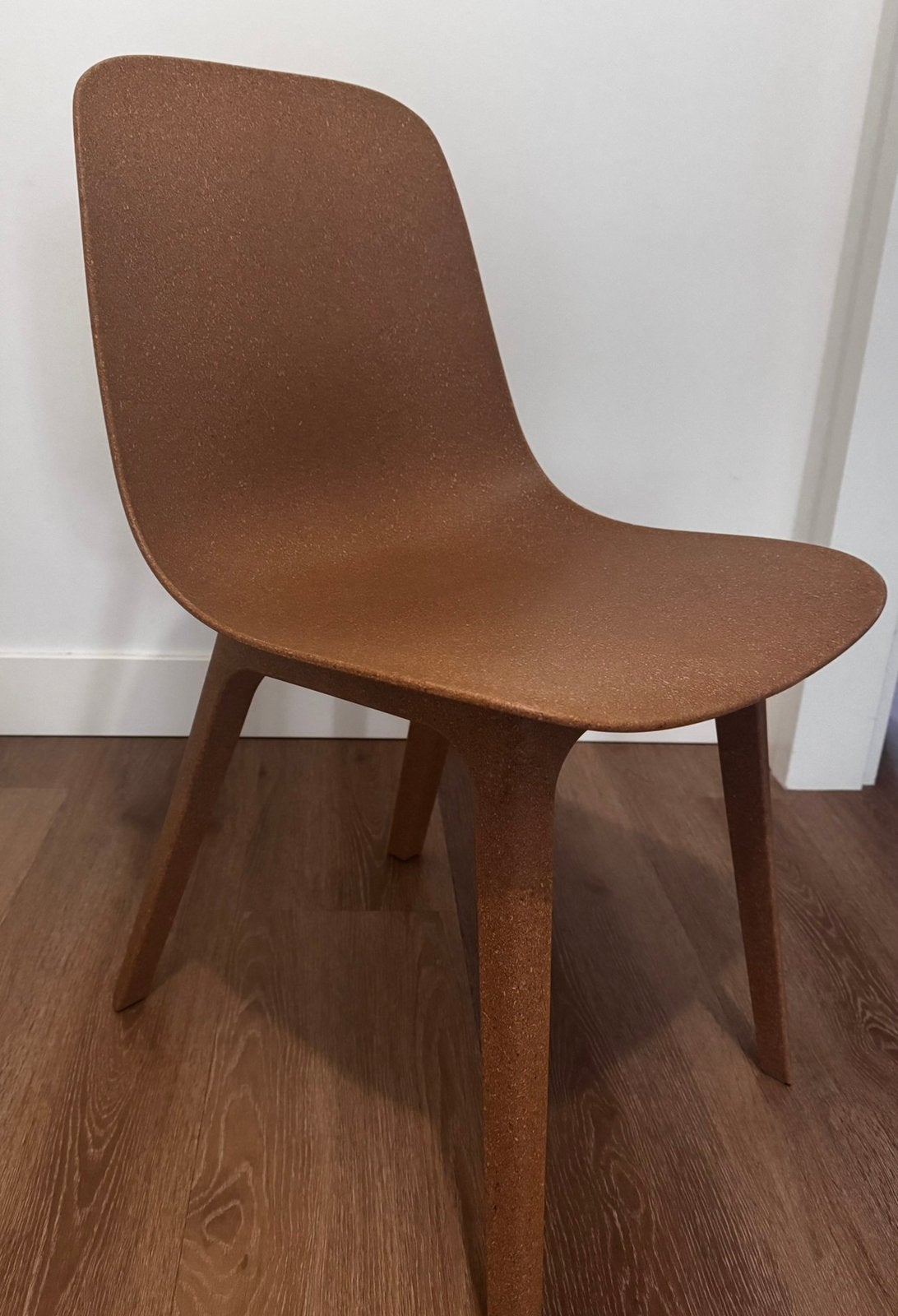 ODGER IKEA Brown Dining Chairs x 6 Excellent Condition, Huis en Inrichting, Ophalen, Bruin, Zo goed als nieuw, Sleek, armless profile, minimalist