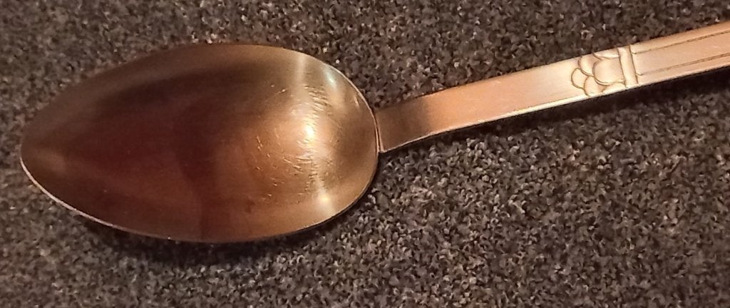 Opschep lepel met ophang haak. Gero Zilmeta, Ophalen, Gebruikt, Rvs of Chroom
