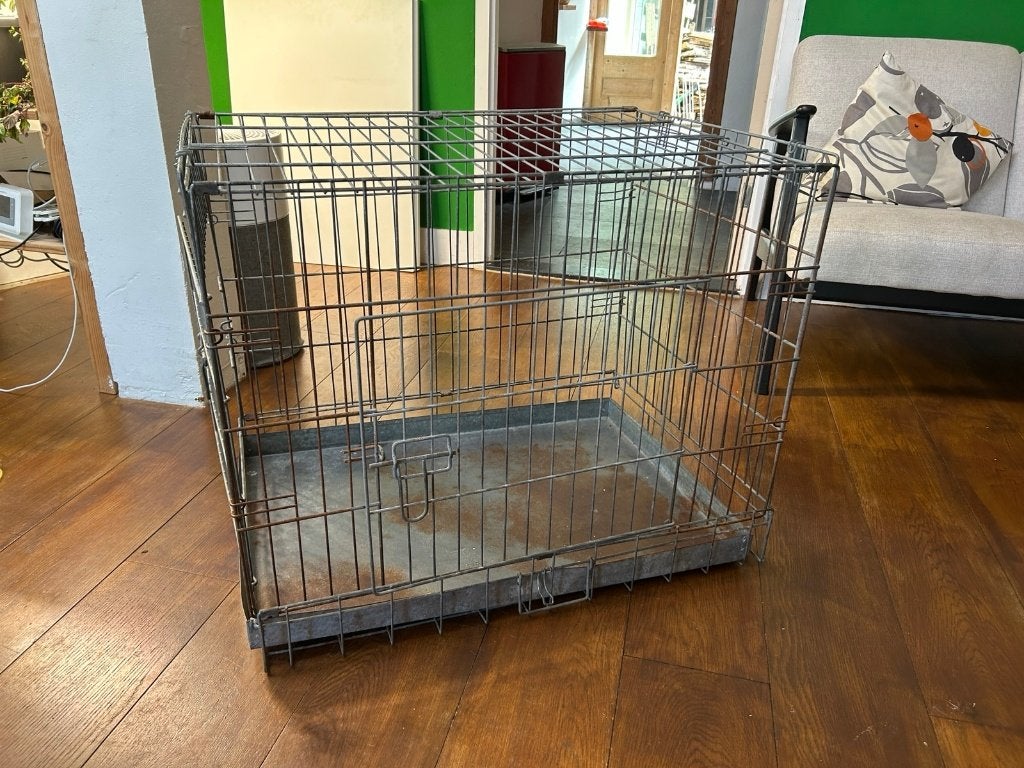 stevige puppy bench 76cm, Ophalen, Gebruikt