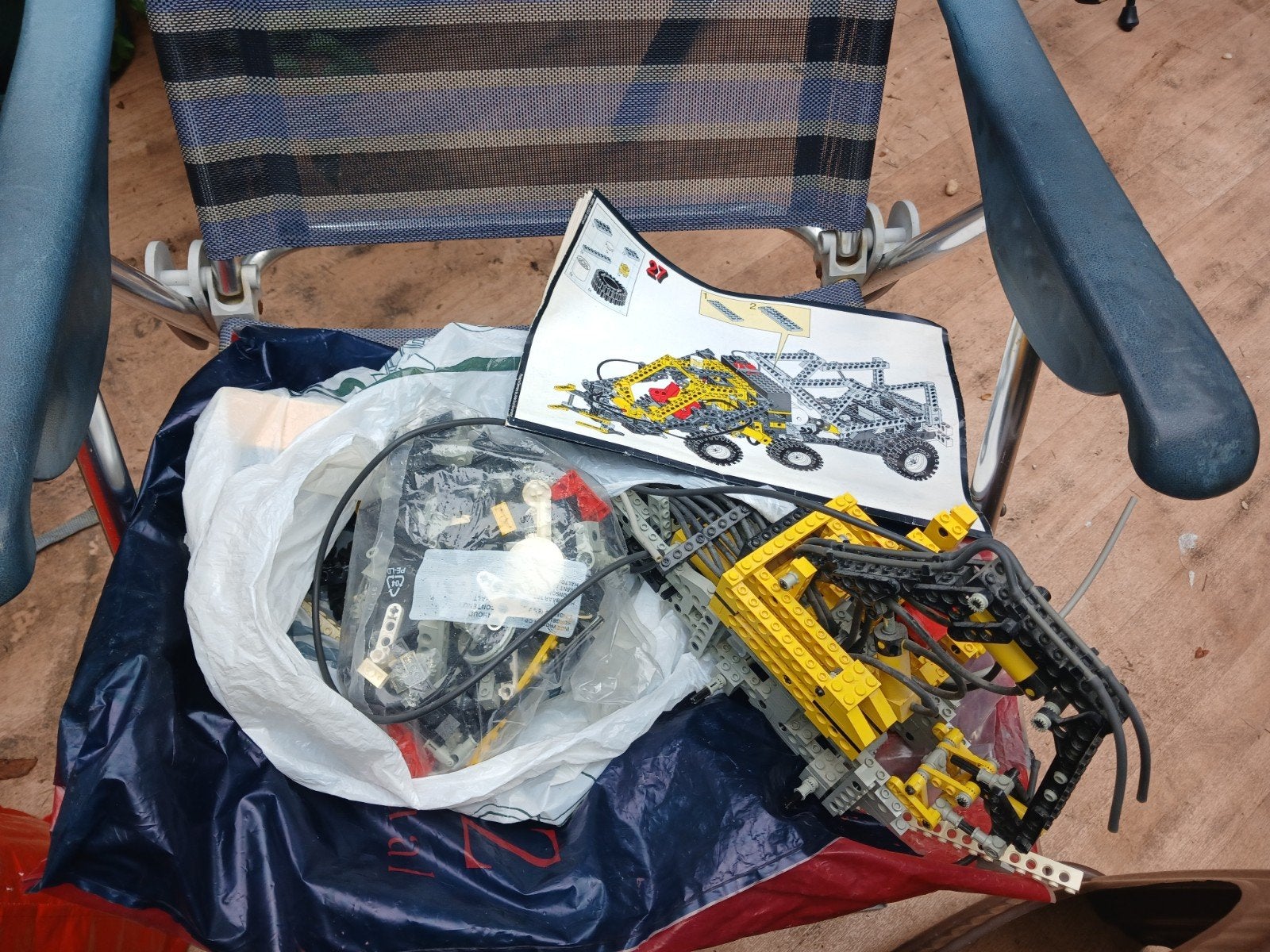 Lego Technic Kraan met Pneumatisch Systeem uit 1992, Ophalen of Verzenden, Gebruikt, Overige merken