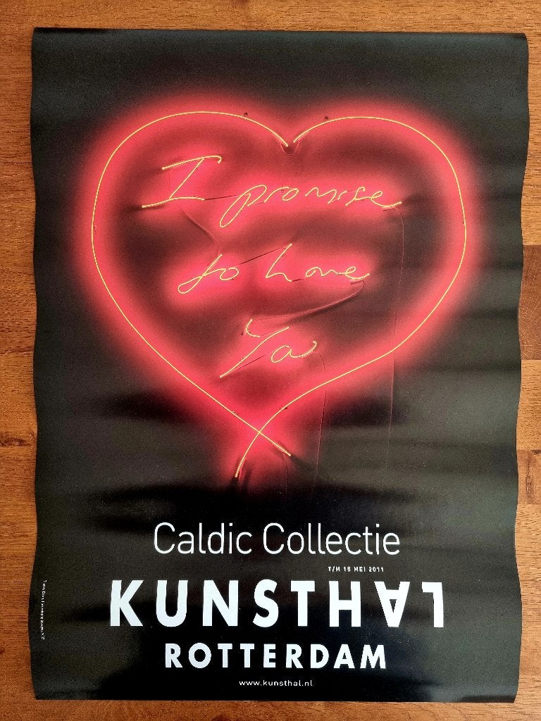 Kunsthal poster I Promise to Love You Caldic Collectie 2011, Rechthoekig Staand, Ophalen of Verzenden, Zo goed als nieuw, A1 t/m A3