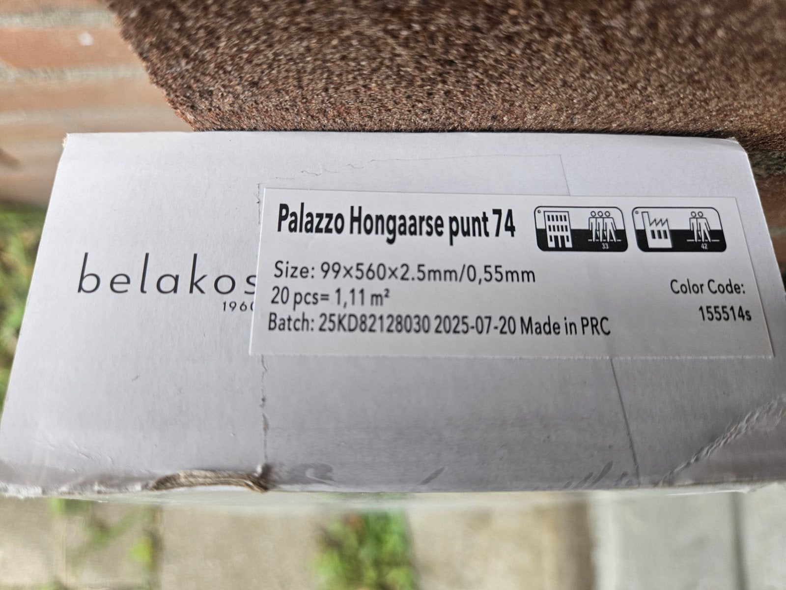 10 pakken nieuwe PVC vloer - Palazzo Hongaarse punt 74, Ophalen, Nieuw, 10 m² of meer