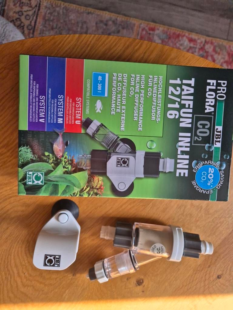 Co2 diffuser, Ophalen