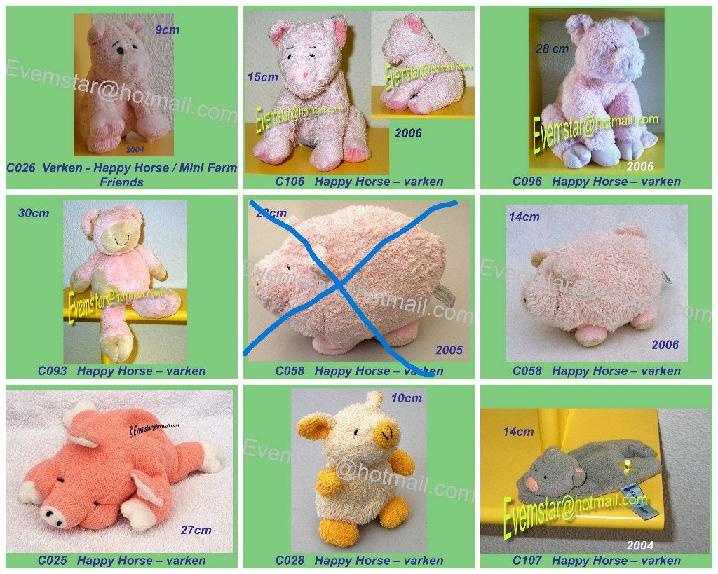 Varken Varkentje Evora Ty Marca Hema Nicotoy ea merken, Kinderen en Baby's, Ophalen, Zo goed als nieuw, Overige typen