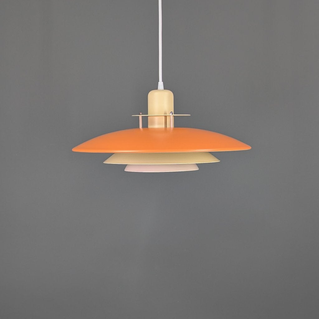 Belid lamp in oranje en geel: vrolijk Zweeds design, Ophalen of Verzenden, Zo goed als nieuw, Metaal, Deens design