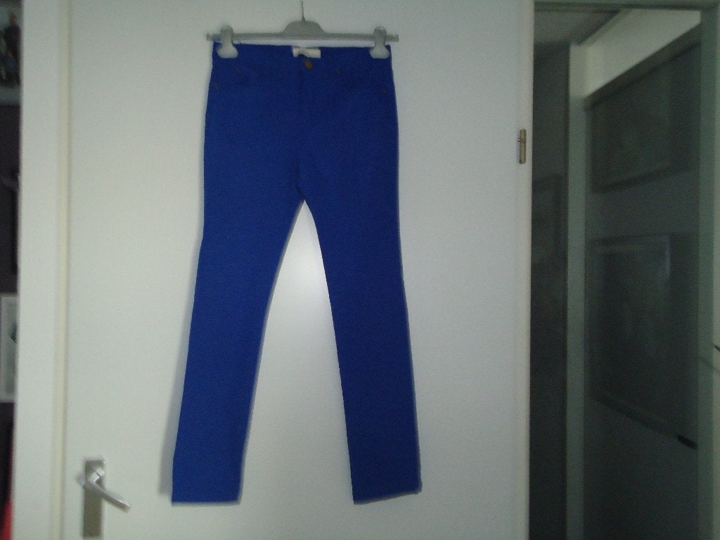broek mt 38 helder blauw, Maat 38/40 (M), Blauw, Ophalen of Verzenden, Zo goed als nieuw