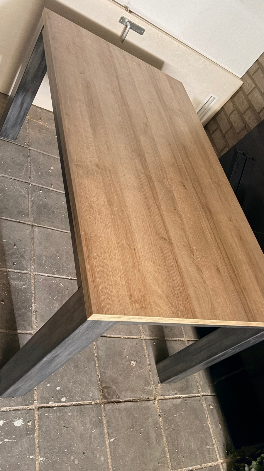 Eettafel met plek voor 4 stoelen, Ophalen, Gebruikt, 100 tot 150 cm, 50 tot 100 cm