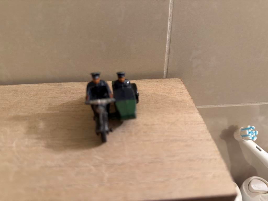 Dinky Toys Zijspan Motor - Bespeeld Vintage Model, Gebruikt, Auto, C, Dinky Toys