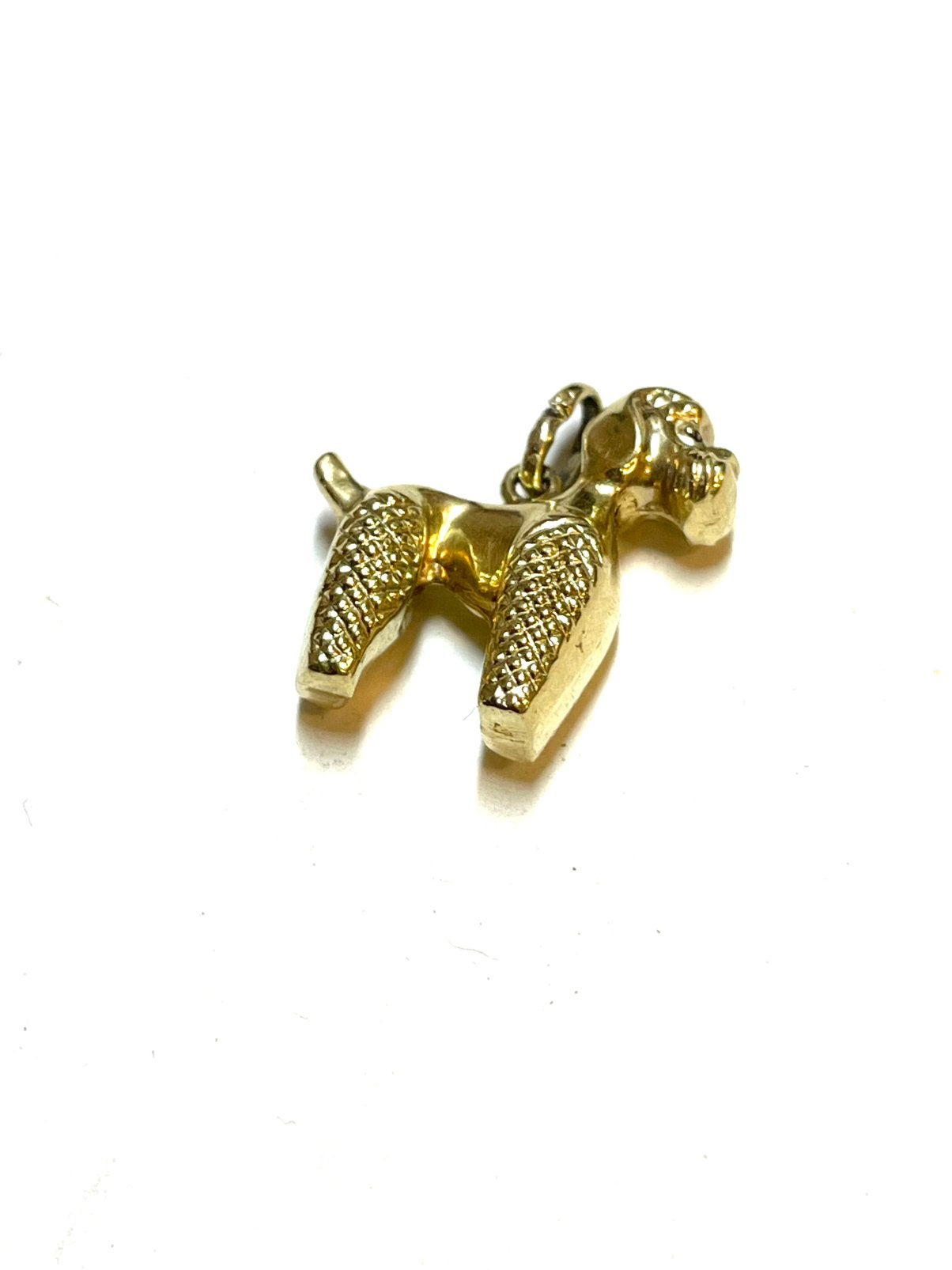 14k gouden hond hanger, Sieraden, Tassen en Uiterlijk, Kettinghangers, -, -, Ophalen of Verzenden, Zo goed als nieuw