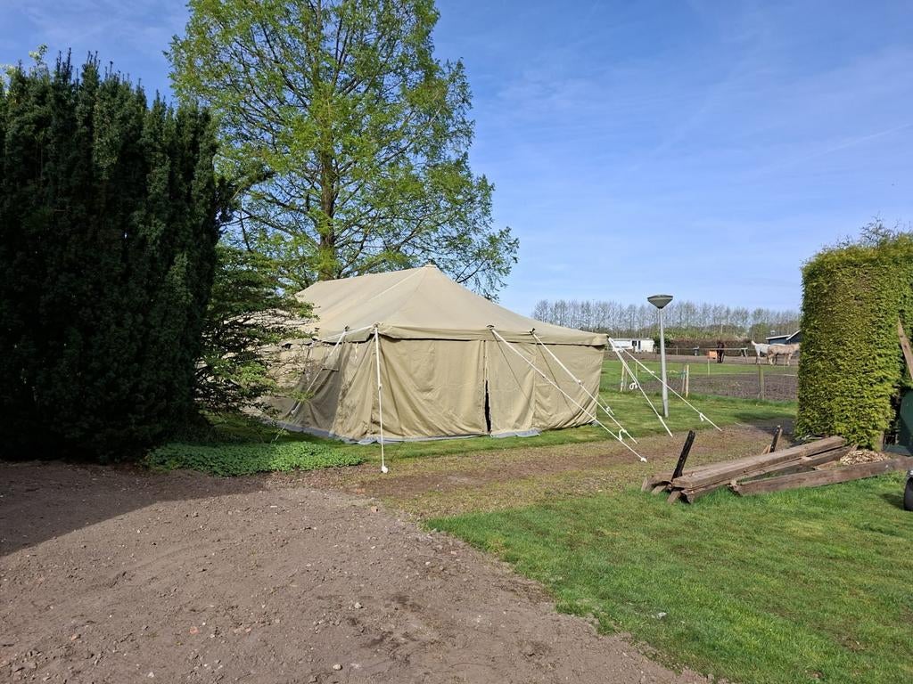Legertent te koop, Caravans en Kamperen, Tenten, Ophalen of Verzenden, Zo goed als nieuw