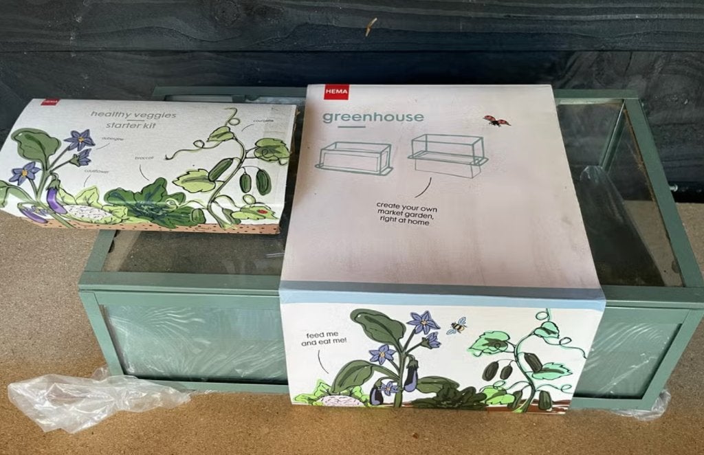Hema kas / greenhouse, Ophalen, Glas, Aluminium, Kweekkas