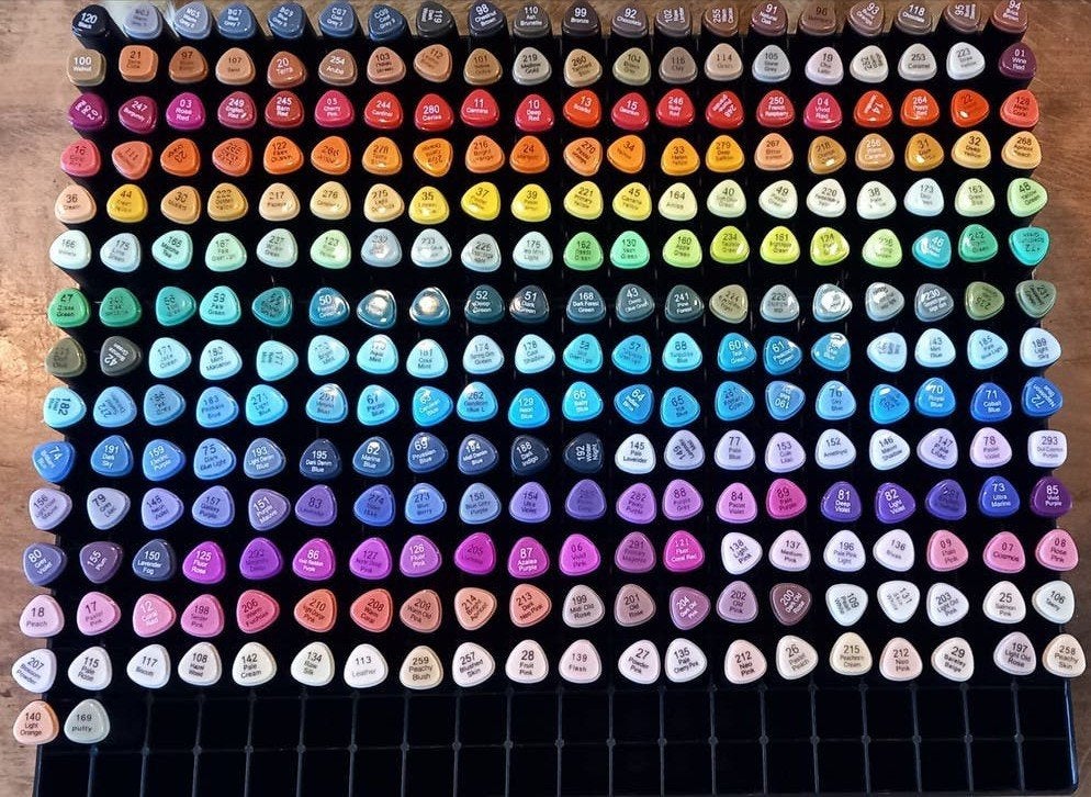 282 DécoTime twinmarkers alcoholmarkers, Ophalen of Verzenden, Zo goed als nieuw, Potlood of Stift