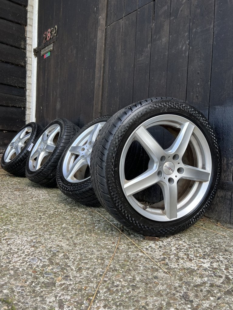 Volkswagen Golf Caddy Audi velgen 17" 5x112 winterset ET43, Auto-onderdelen, Niet ingevuld, Gebruikt, Banden en Velgen, Niet ingevuld