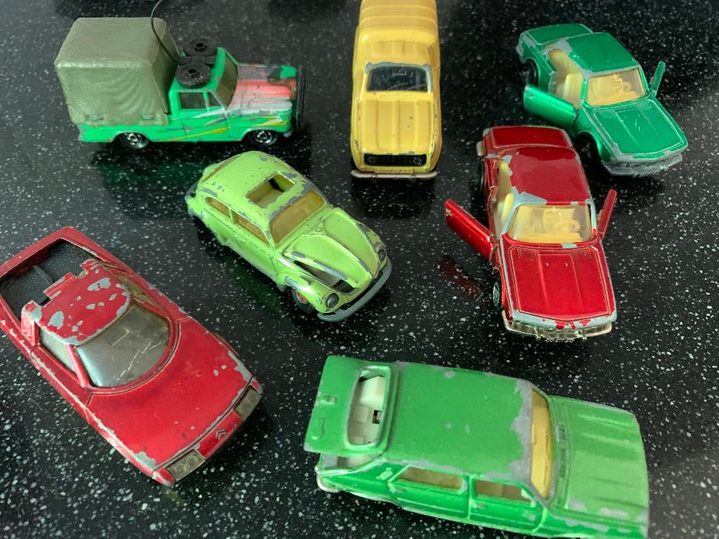 Vintage speelgoed auto's en caravans van merk Majorette, Ophalen of Verzenden, Gebruikt