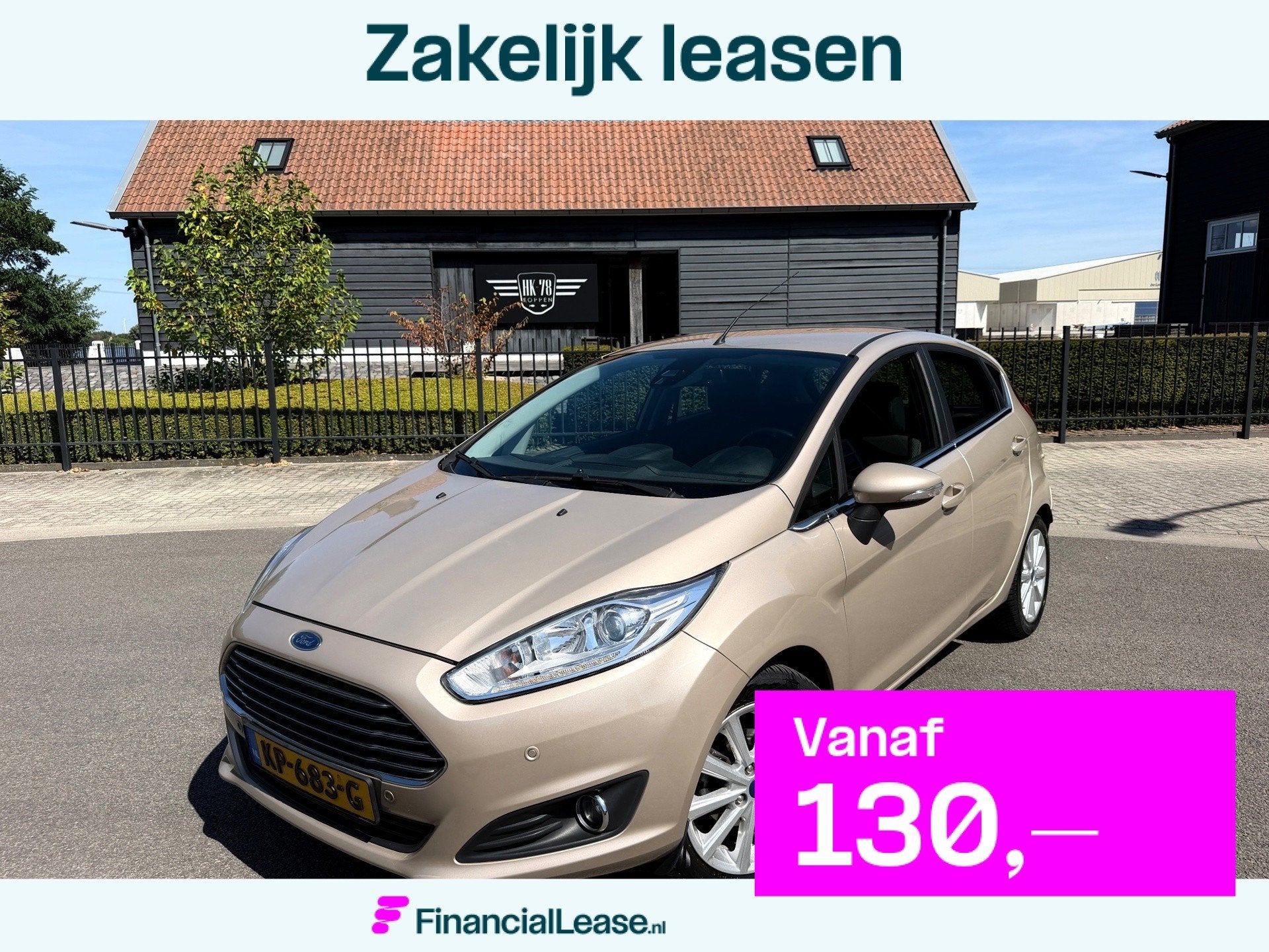 Ford Fiesta 1.0 EcoBoost Titanium Airco Cr-Contr Navigatie L, Voorwielaandrijving, Origineel Nederlands, Bedrijf, Handgeschakeld