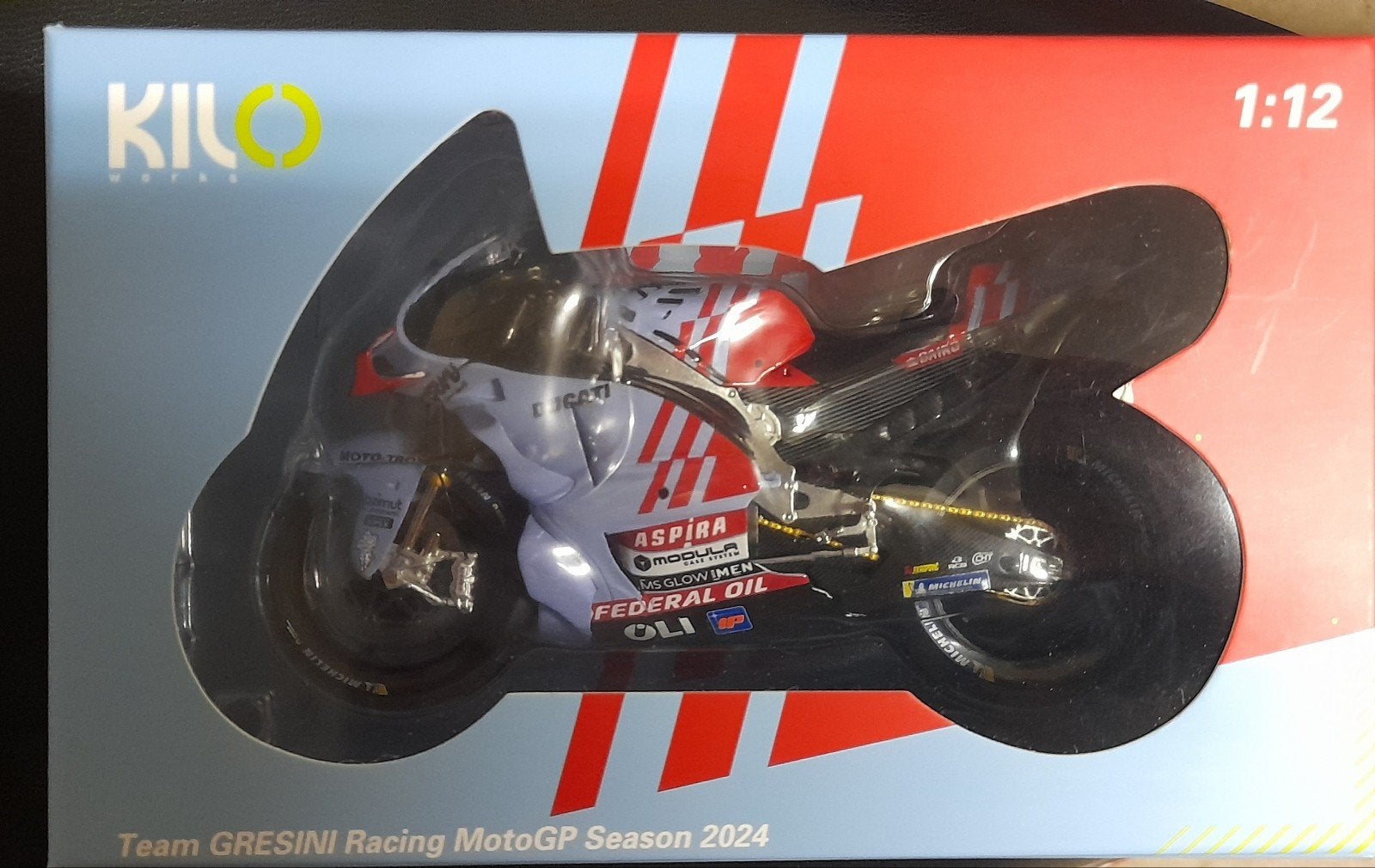 kiloworks 1/12 marc marquez ducati, Ophalen of Verzenden, Nieuw, 1:9 t/m 1:12, Motor