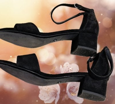 TAMARIS💎 nette sandalen zwart met blokhak  mt40, Tamaris, Verzenden, Zwart, Sandalen of Muiltjes