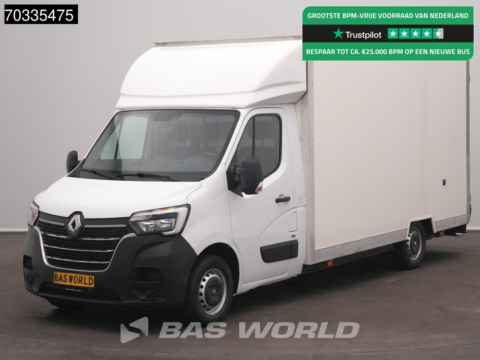 Renault Master 145PK Lowliner Bakwagen LED Navi Airco Cruise, 145 pk, Stof, Gebruikt, Euro 6