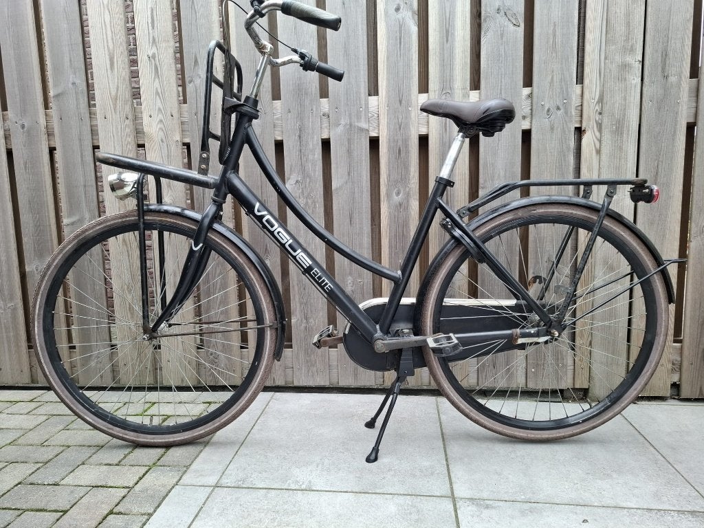 Vogue Elite Damesfiets - Zwart, Gebruikt, Fietsen en Brommers, Terugtraprem, Versnellingen, Ophalen, Overige merken