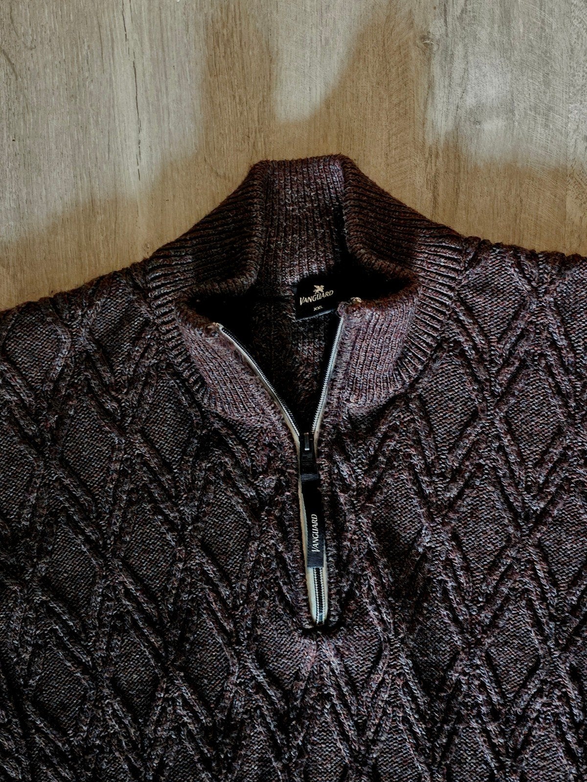 Mooie en aangename Vanguard kabeltrui xxl, Kleding | Heren, Bruin, Trui of Vest, Ophalen of Verzenden, Zo goed als nieuw